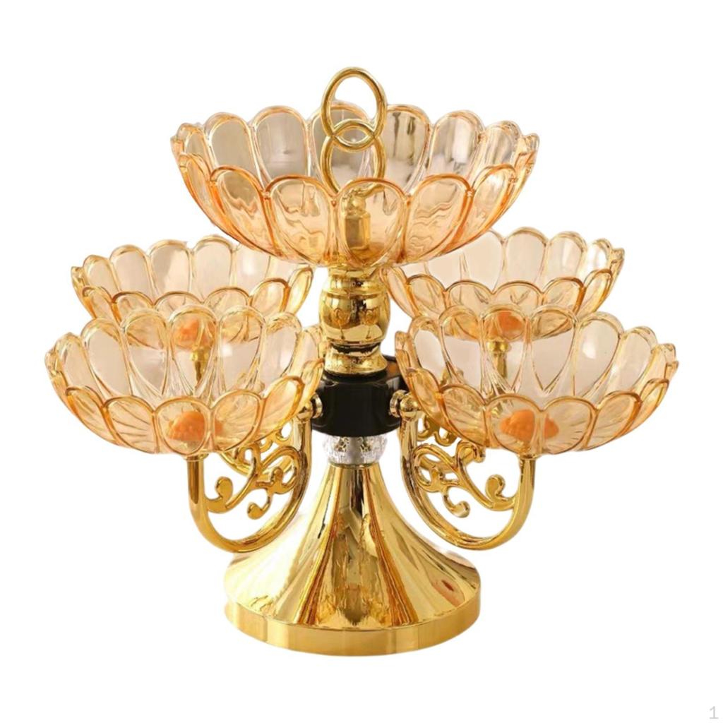 Вращающийся органайзер на 5 чаш для сухофруктов и закусок