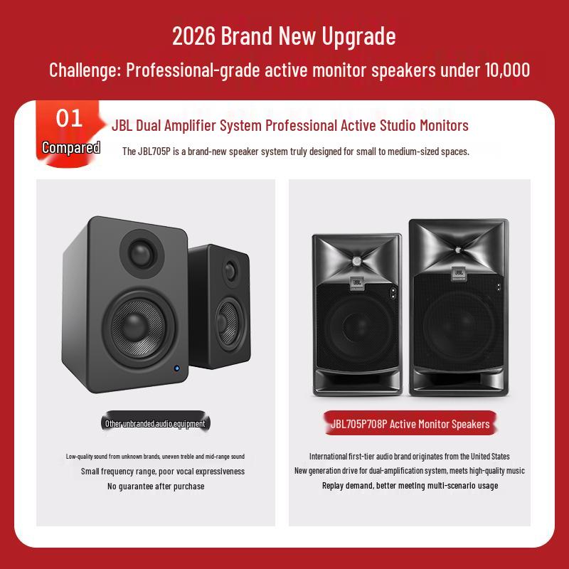 JBL 708P Professional Studio Monitor Speaker (CN version)