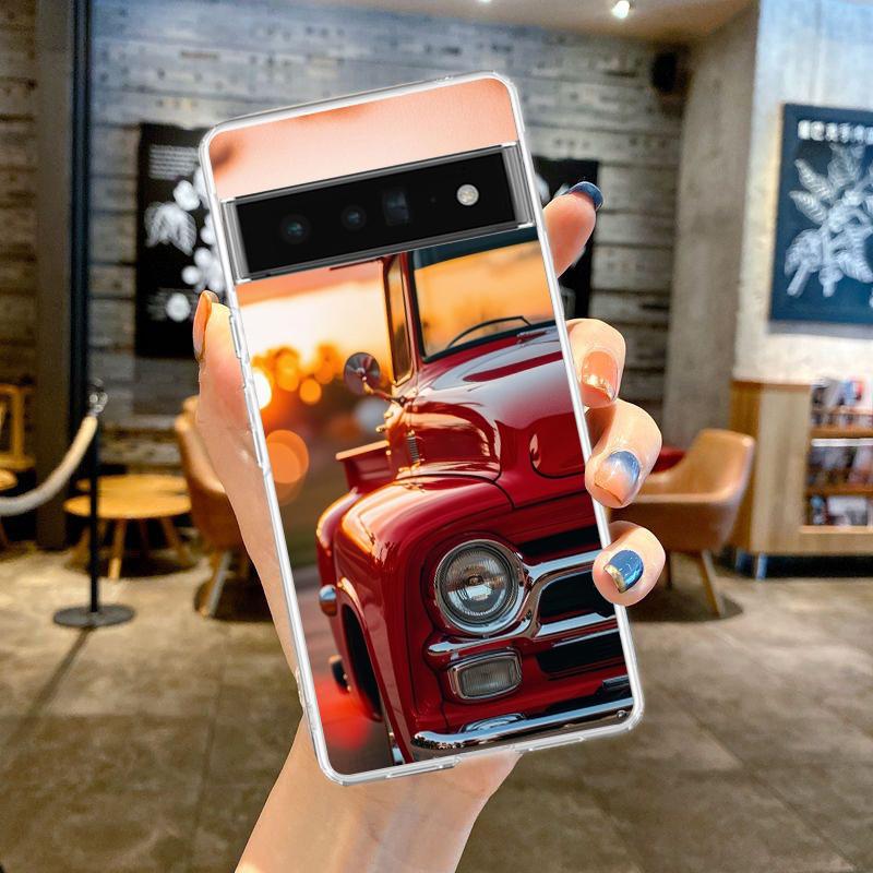 Для Google Pixel 10 Pro Прозрачный Чехол для Телефона Pixel 9 Pro XL Pixel 8 Pro 9A 8A 7A 7 6A 6 Pro Мягкий ТПУ Чехол Черный Белый Авто