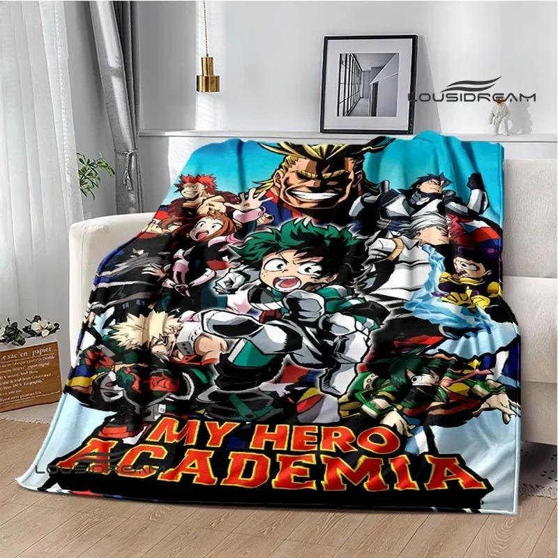 My Hero Academia Cartoon Printed Blanket Warm Flannel Blankets Soft and Comfortable Blanket Home Travel Blanket Birthday Gift
