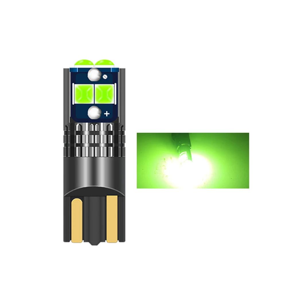 T10 Боковой свет автомобиля Несколько цветов Светодиодная лента Маркерная лампа Canbus Без ошибок DC 12V Лампы подсветки номерного знака автомобиля Сверхъяркие