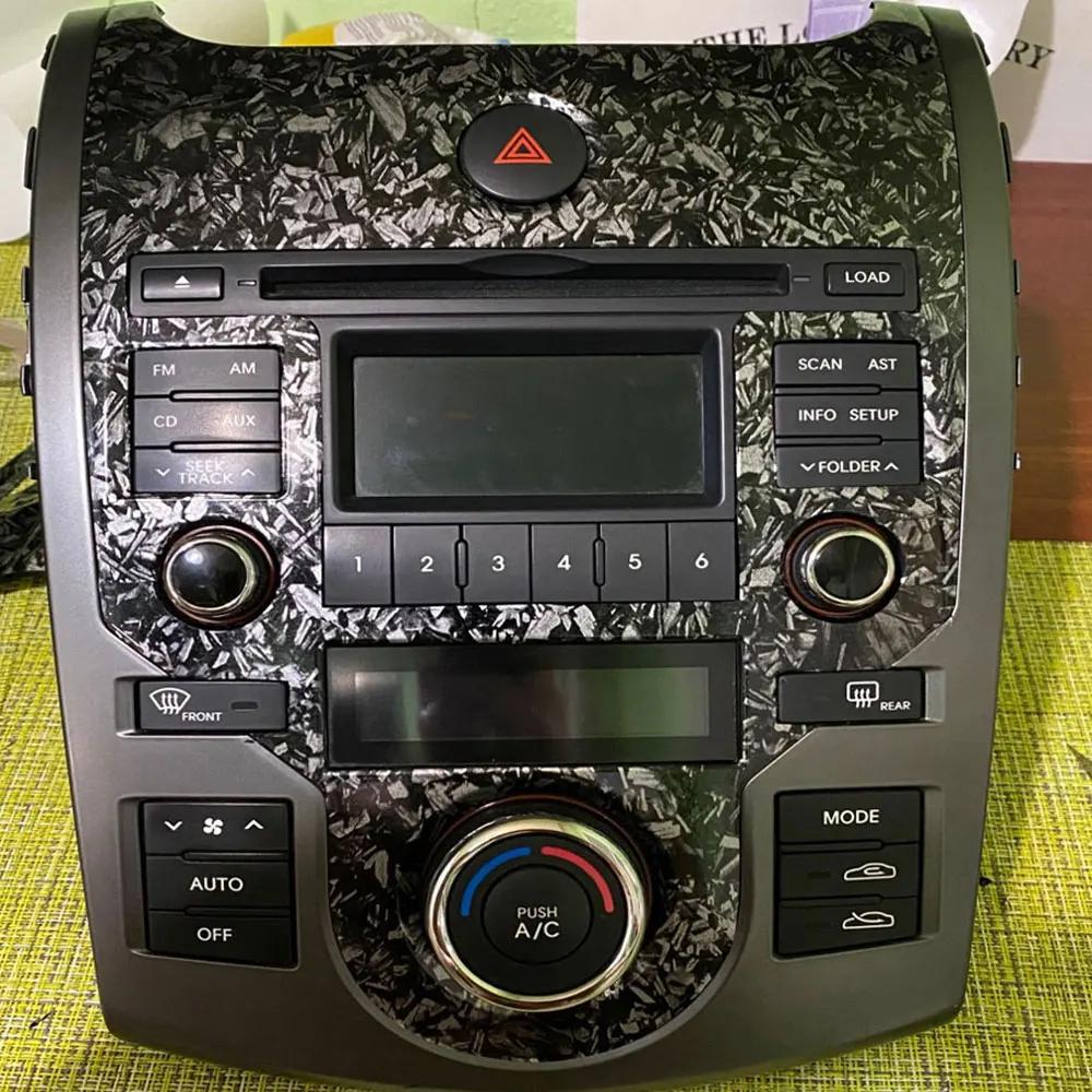 1 шт. универсальная автомобильная глянцевая 3D кованая черная серебристая углеродная волокнистая виниловая пленка для мотоцикла, наклейки для украшения автомобиля, аксессуары