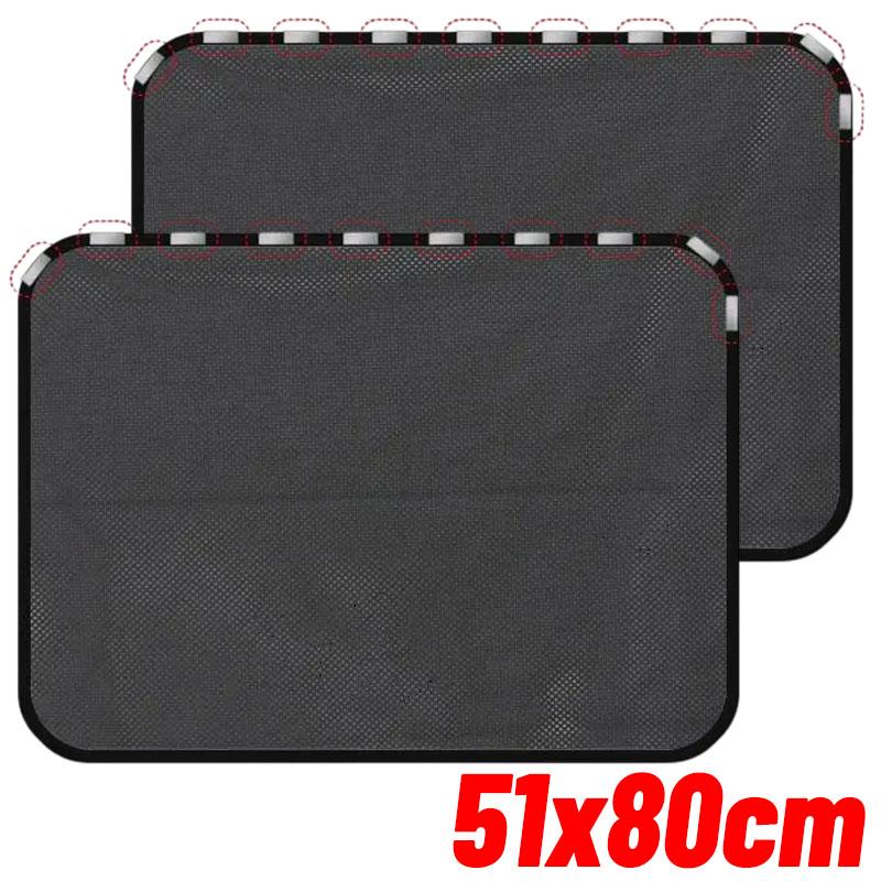 Window Sunshades Heat Insulation Foldable Curtain Auto Exterior Accessories Magnetic Car Sunshade Anti-UV Front/Rear Side