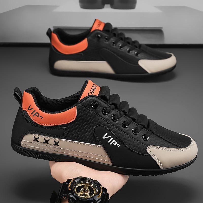 Мужская обувь осень кожаная на одной педали повседневная обувь для скейтборда мужская обувь для вождения для папы спортивная модная обувь