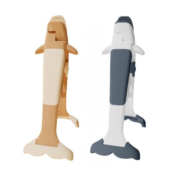 Зажим против ожогов Нескользящие кухонные щипцы Жаростойкий пластиковый инструмент для мисок и противней Дизайн кита Захват для кастрюль Многофункциональный кухонный инструмент