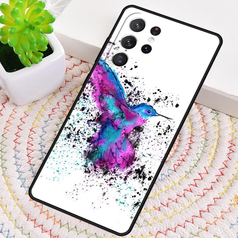Мягкий силиконовый чехол для телефона с колибри для Samsung Galaxy note 10 pro S26 S25 S24 S23 S22 S21 Plus S25Ultra Чехол