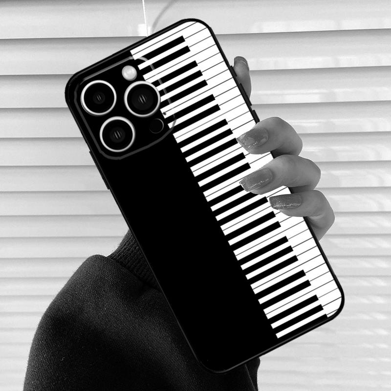 Music Piano Elegant Phone Case For iPhone 17 16 15 14 11 12 13 Pro Max Mini 15 16 Plus 16e 17Air Cover Fundas