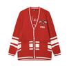 Серия CNY Удобная Дышащая Модная Тканая Куртка Вязаный Свитер Женская верхняя одежда Легендарно-Красный F11W519404FRD