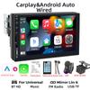 HIPPBQCC 7" автомобильный радиоприемник Carplay Android Auto 1 Din мультимедийный проигрыватель HD сенсорный экран FM AUX вход Bluetooth MirrorLink универсальный