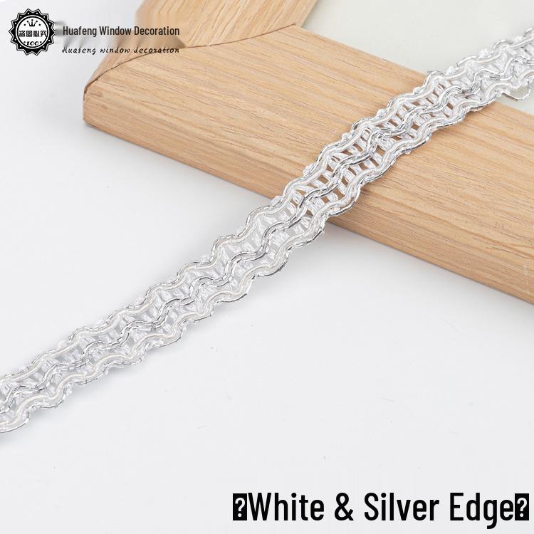 Кружевная отделка Gold Thread шириной 1 см - 11 м для штор, дивана, обуви, шляп и аксессуаров