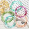 Random 5/20/50/100-Piece Fashion Natural Stone Beaded Bracelet Sets, Multiple Colors To Match All Outfits