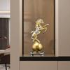 Modern Horse Ornament Handicraft Animal Sculpture Micro Landscape Horse Statue Living Room