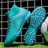 Fashion High-top Football Shoes Broken Nails Long Nails Professional Grass Football Training Shoes Men's Football Uppers