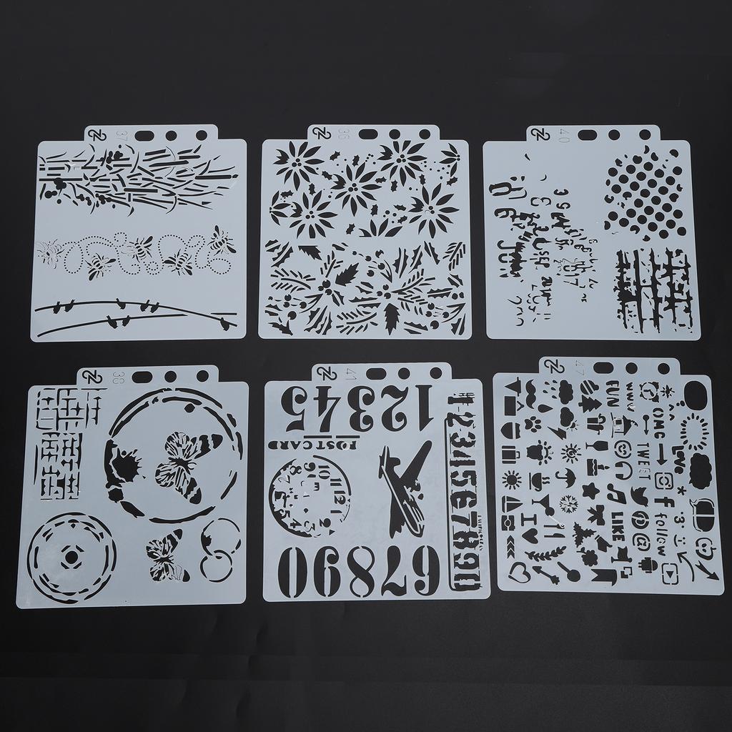 16 шт. шаблон для рисования, полый, точечный рисунок, отвал, буква, узор, декоративная карта