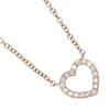 TIFFANY&Co. Metro Heart Necklace K18 Pink Gold/diamond 2g Women Used