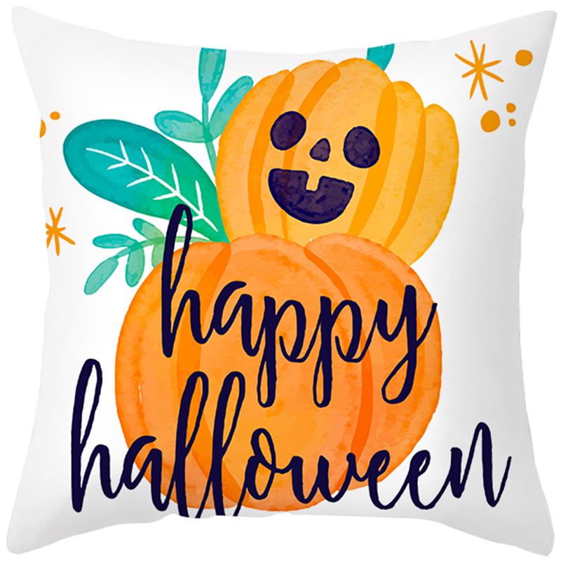 Хэллоуин тема ужас тыква летучая мышь принт узор наволочка дома гостиная диван украшения квадратный пледы наволочка