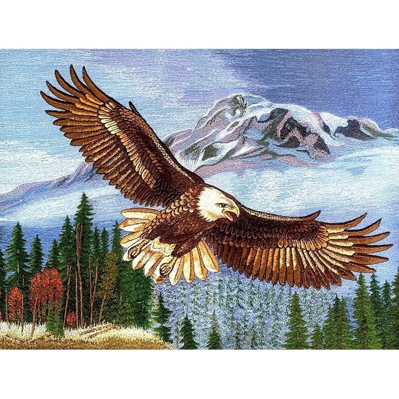 Новый 5D DIY алмазная живопись голова орла Алмазная вышивка животных вышивка крестиком полная круглая дрель домашний декор ручной художественный подарок