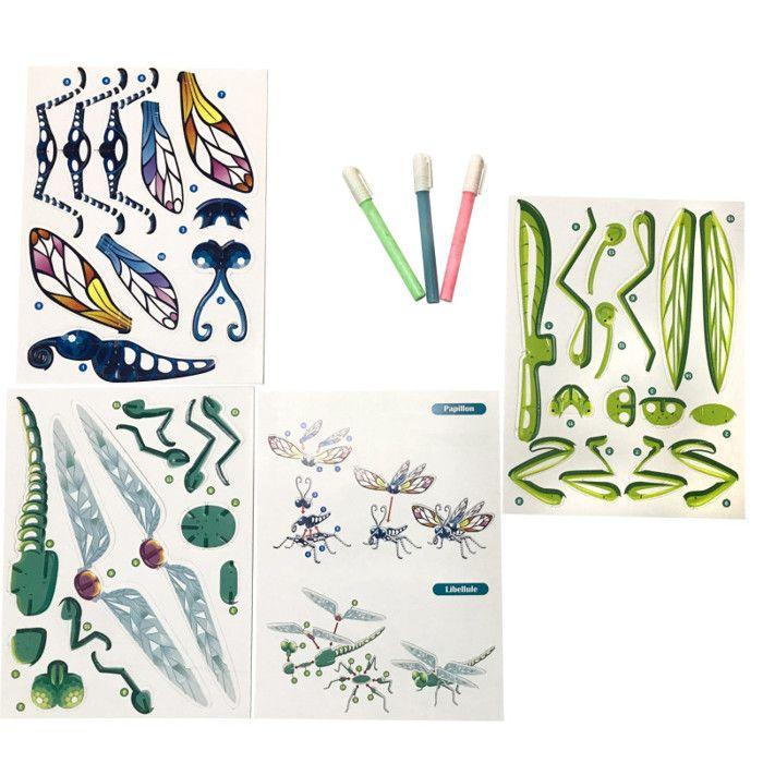 Kit créatif - Insectes à assembler - Construction 3D - A partir de 6 ans