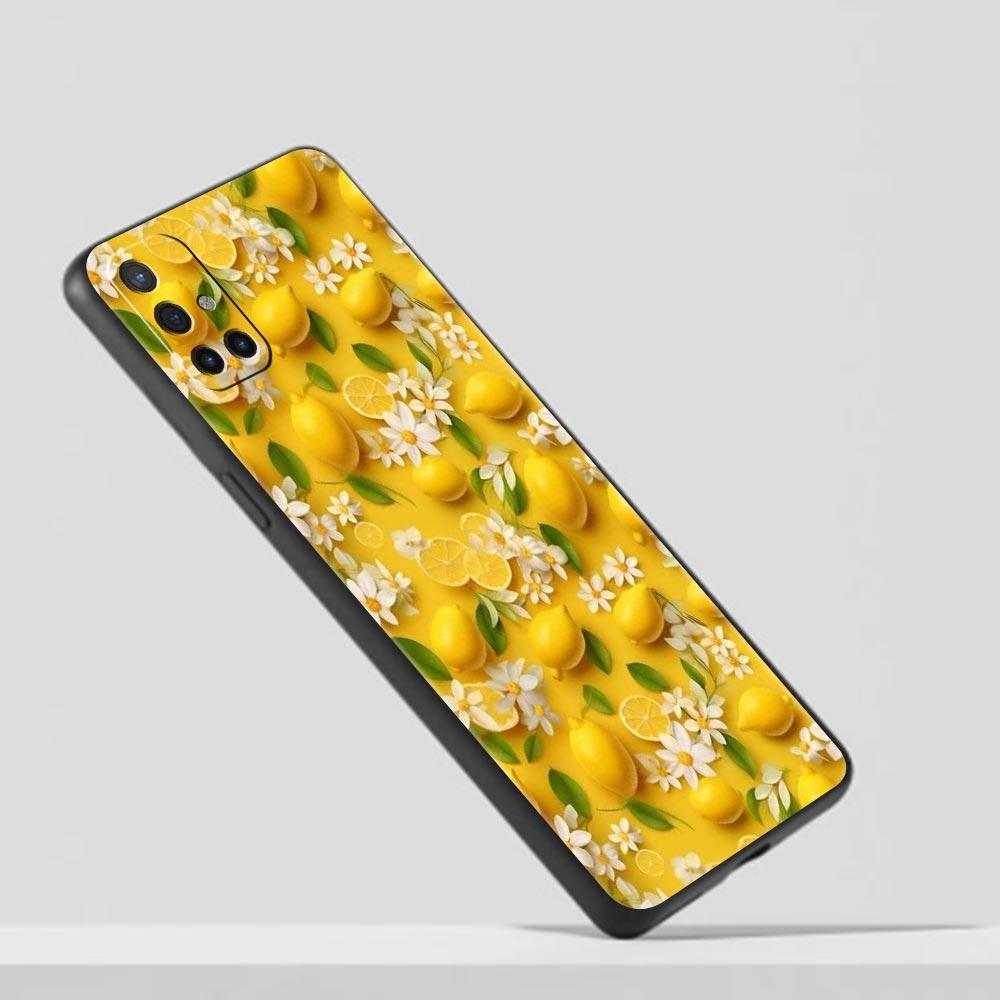Phone Case For Oneplus 13R 13 12 10T 11 R10 Nord N100 N200 N10 9 9R CE 2 3 Z Pro Lite 5G Soft TPU Summer Fresh Fruit Lemon Print