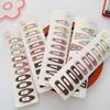 10pcs New Korean Hairpins for Children Girl Milk Tea Color Princess Barrettes Bang Side Clip Little Girl Hair Accessories
