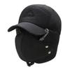 Winter Cold-proof Cotton Hat Solid Color with Mask Lei Feng Hat for Male and Female Students Cycling Ear Protection Plus Velvet Warm Hat