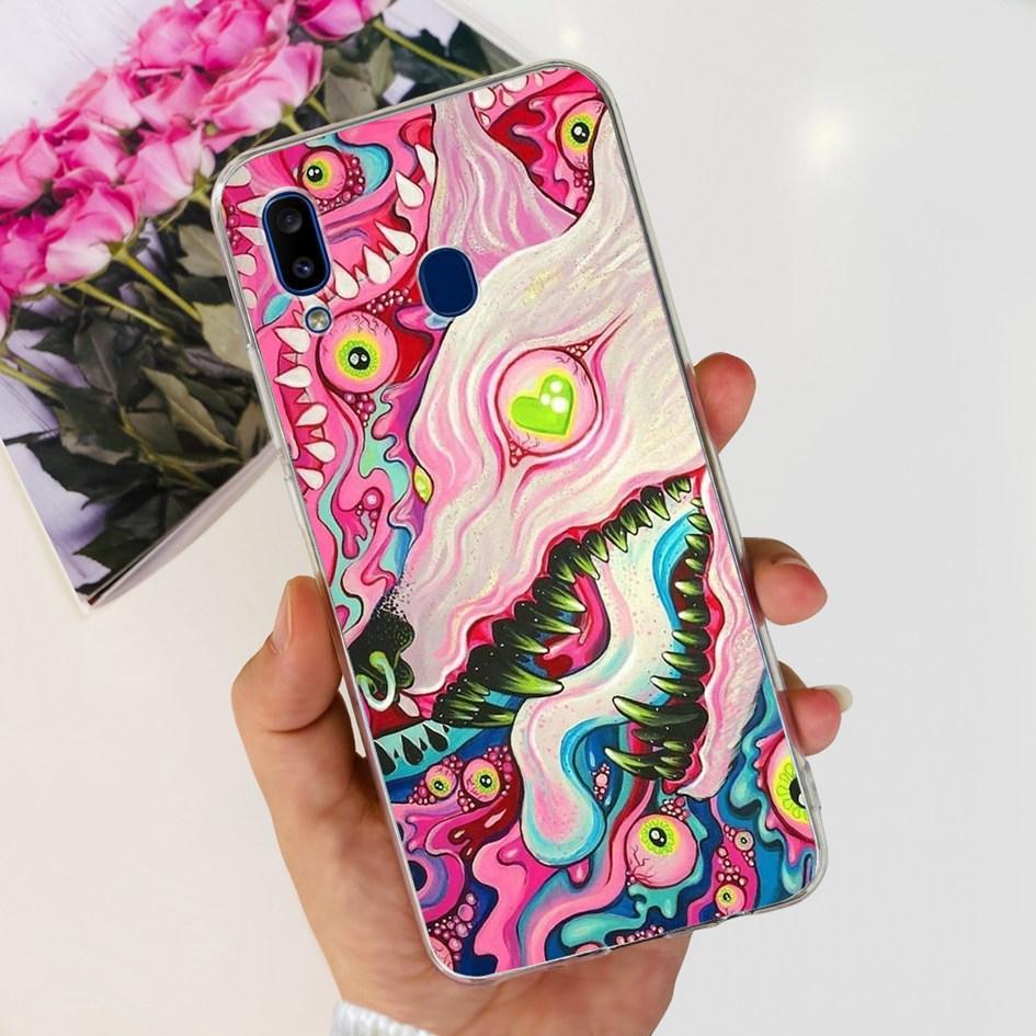 Чехол для Samsung Galaxy A20 A205 SM-A205F Силиконовый Чехол Милый Астронавт Мягкие Чехлы для Телефона Для Samsung A20e A202F A30 A305F Бампер