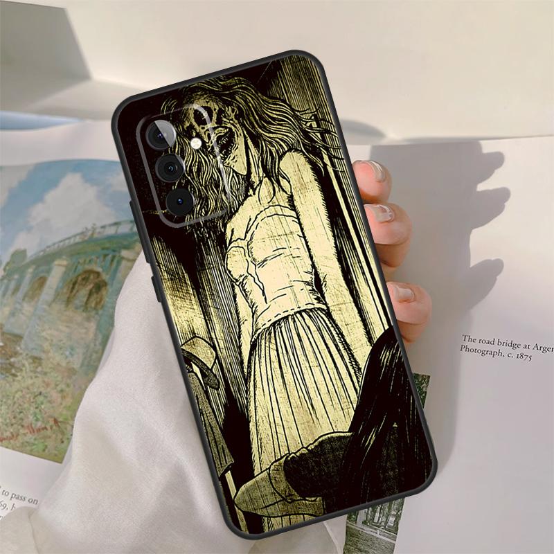 Horror Manga Style Case For Samsung Galaxy A13 A33 A53 A34 A54 A14 A15 A16 A26 A36 A56 A12 A32 A52 A06 A35 A55
