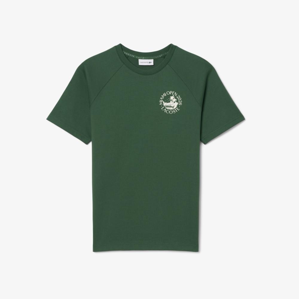 [lacoste] Men's Miami Open Raglan Short-Sleeve T-shirt TH0432-56G132