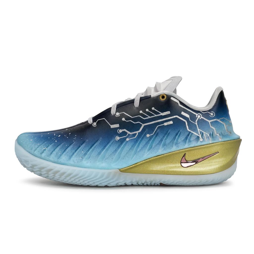 Nike ГТ. Кроссовки Cut 4 для баскетбола, унисекс, низкие, Черный/Синий/Серебристый IB6728-100(Team80-SBOX)