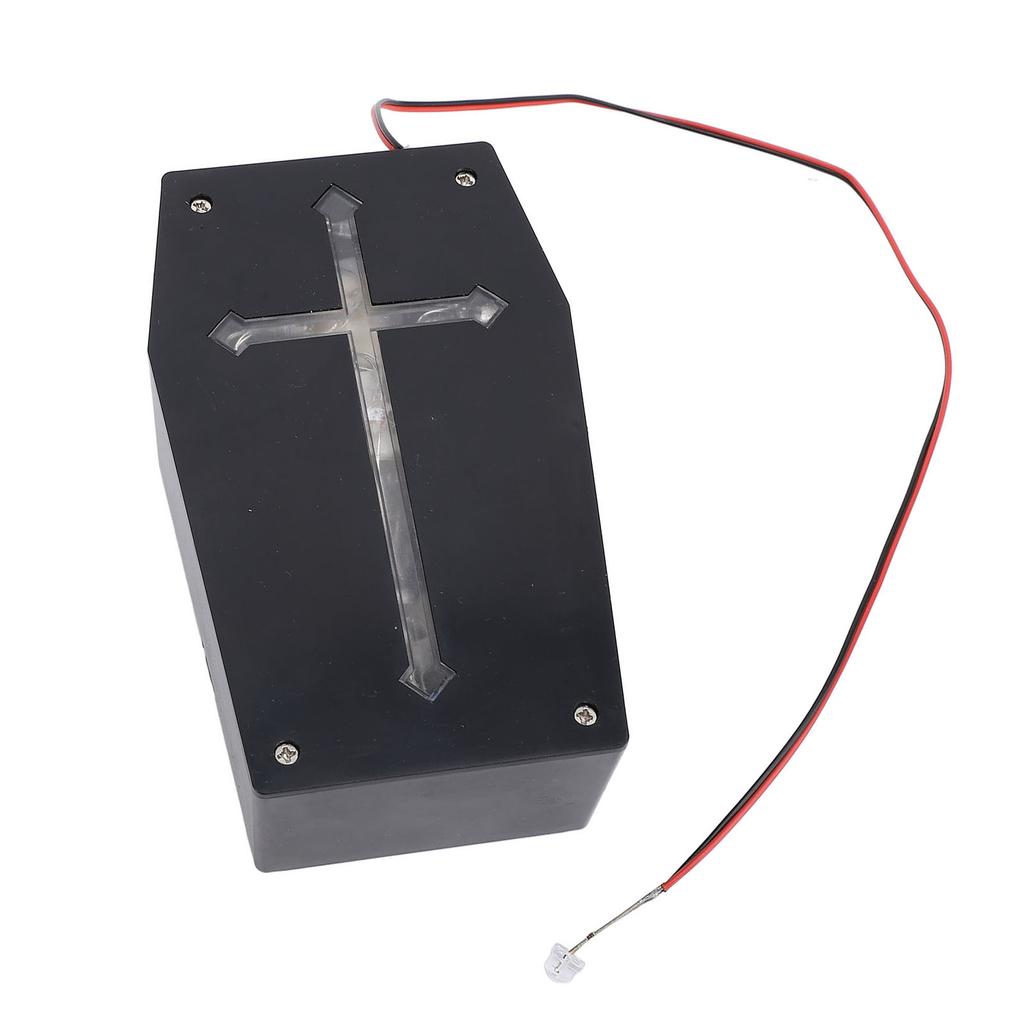 Светодиодный звуковой гроб с управлением, страшный звуковой динамик в форме доски для гроба, ужасный кричащий звуковой ящик