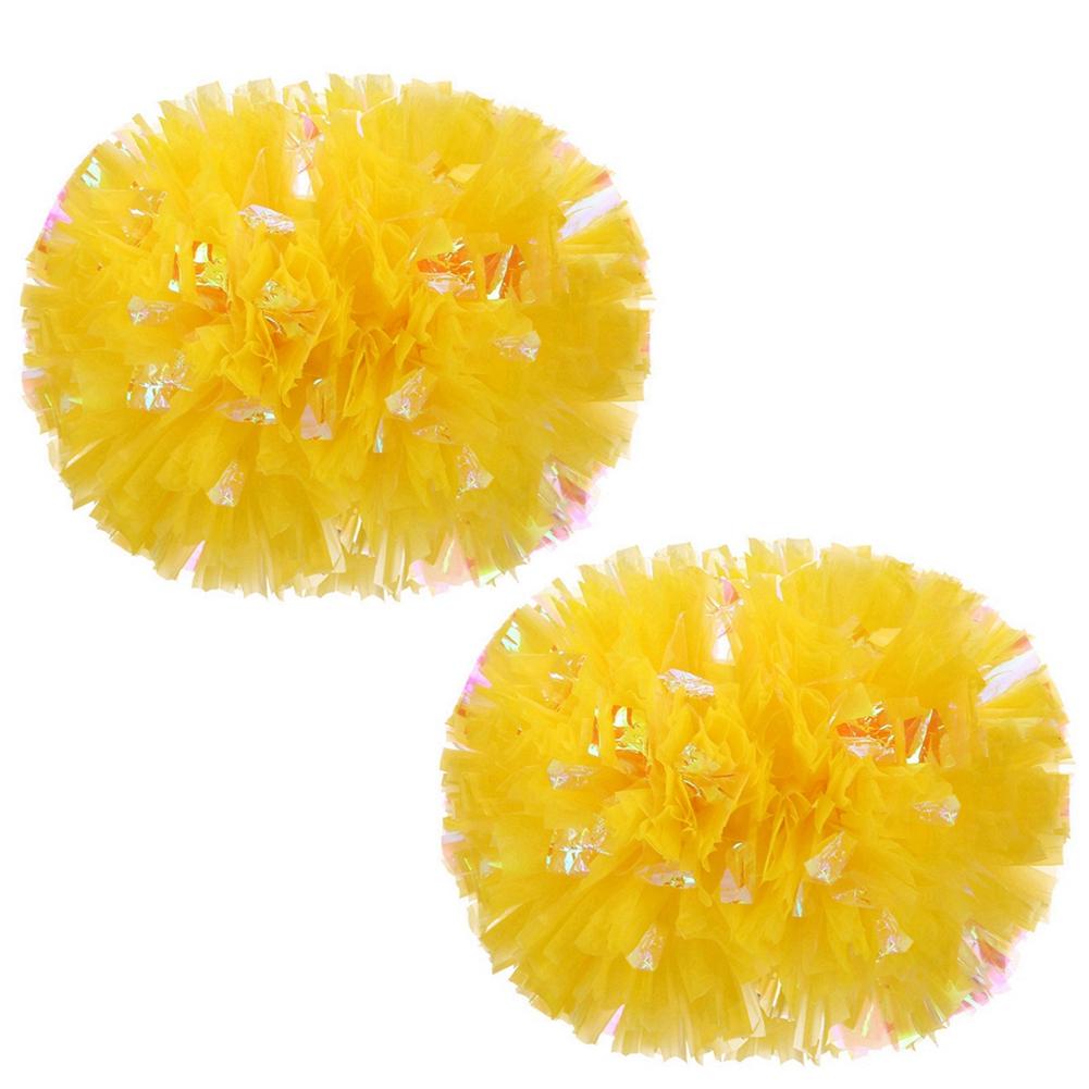 2 шт. Красочные игровые помпоны Сделай сам Дешевые Чирлидинг Болевой Цветок Мяч Кольцо на палец Танец Спортивный Матч Продукт Клуб Спортивный Инвентарь