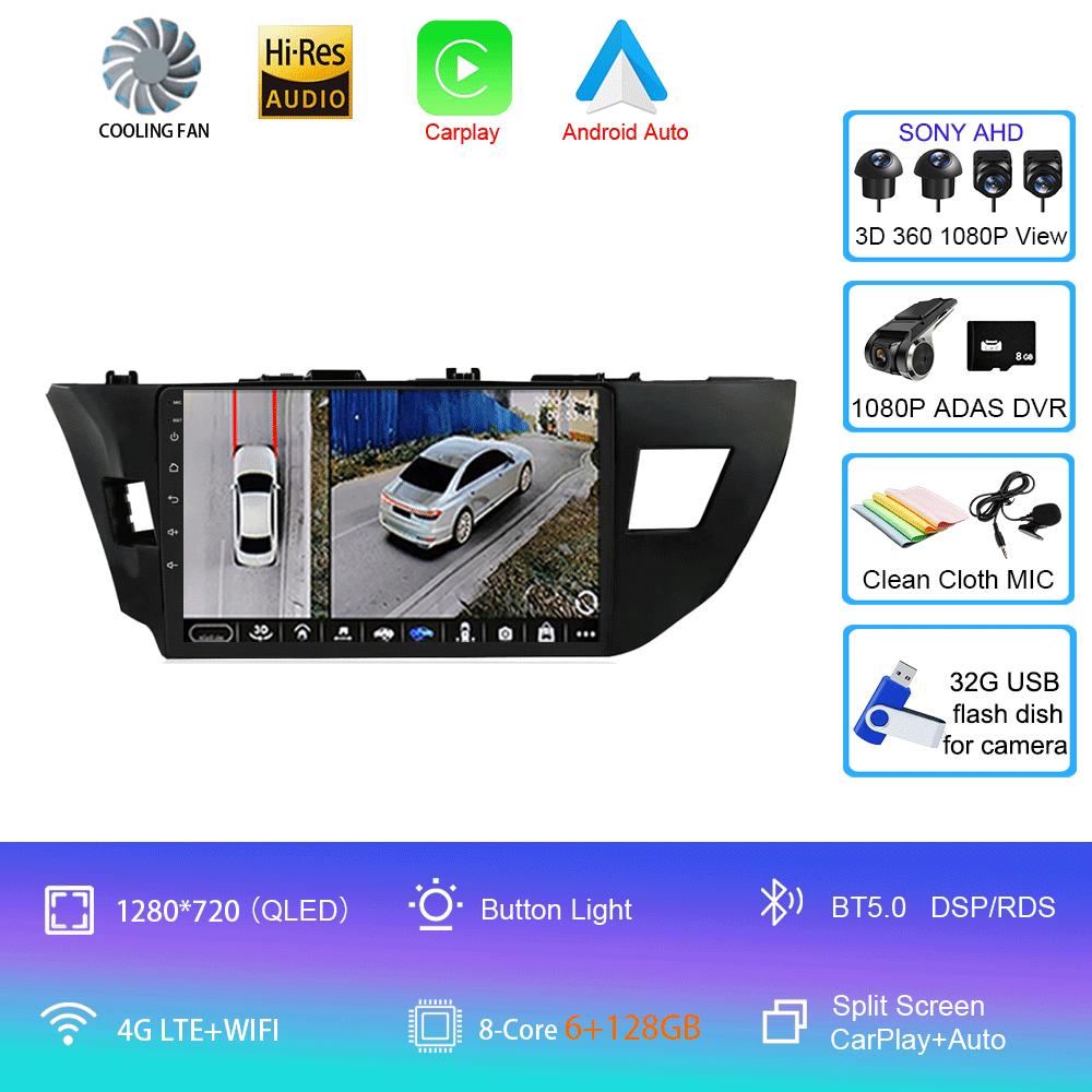 Android 14 Car Radio Toyota Corolla 11 2012 - 2016 Multimedia Video Player Stereo Navigation GPS No 2din 2 din dvd