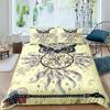 Dream Catcher Duvet Cover Set Purple Bedding Set Chic Boho Mandala Floral Feather Design Galaxy Comforter Cover Set Queen Size