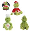 Grinch Christmas Chefs Dress Up Plush Toys Stuffed Dolls Kids Gift Soft Cuddly