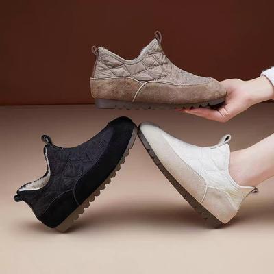 Зимние бархатные утолщенные водонепроницаемые универсальные женские ботинки 2025 популярные короткие ботинки мягкая подошва мягкая поверхность удобные хлопковые ботинки