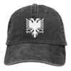 Gray Black Cap Hat Albania Albanian Eagle Baseball Cap Unisex Men Women Cotton Fashion Hip Hop Hat Sport Golf Cap