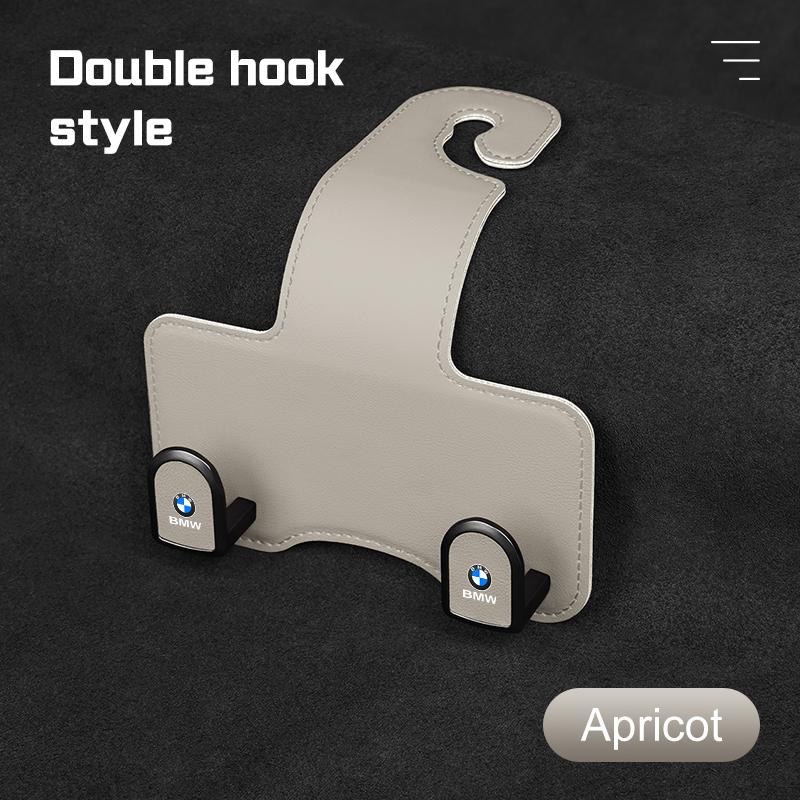 Leather Car Headrest Hook Rear Seat Back Hanger Storage Accessories for BMW E46 E60 E70 E90 E91 E92 F10 F40 G60 X3 X4 X5 X6 X7 RW6