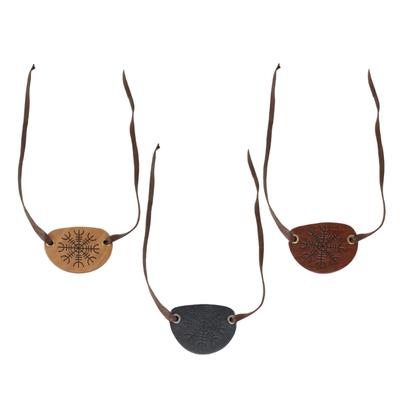 Стимпанк Средневековый Рыцарь Пират Повязки на Глаз Маска для Глаз Винтажные Кожаные Повязки на Глаз Хэллоуин Косплей Аксессуары для Костюма