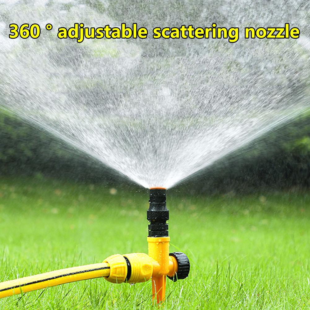 5PCS Auto Irrigation System 360 Degree Rotation Irrigation Watering Sprinkler Corrosion Resistant Easy Install for Garden Lawn