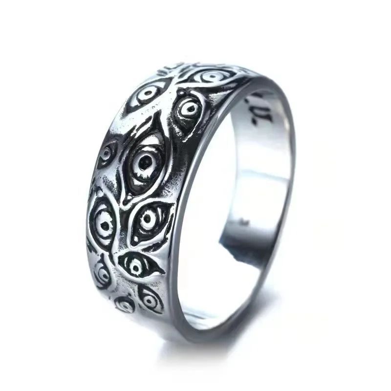 Аниме Магическая битва Кольцо Унисекс Черное Кольцо Мертвый Глаз Косплей Мода Личность Ювелирные Изделия Аксессуары Подарок