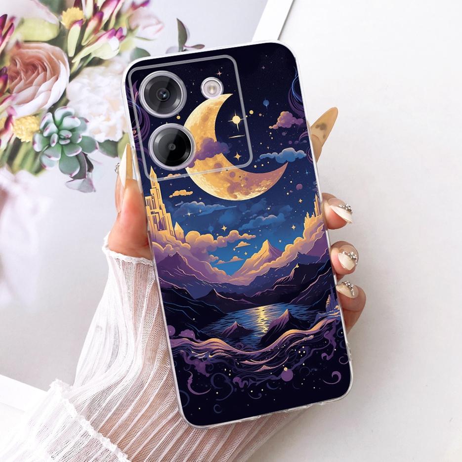For Xiaomi Poco M7 Pro 5G Case Luxury Butterfly Tree Painted Cover Soft Silicone Phone Csae For Xiaomi Poco M7 Pro M7Pro 5G Bags