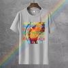 Radiohead in Rainbows Рок Radiohead Черная футболка S-5Xl Мужская хлопковая футболка Мода Мужская футболка Обычная