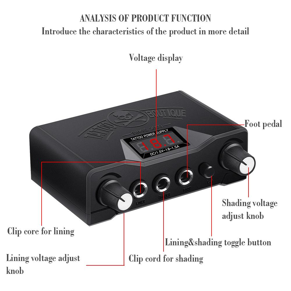 PHOENIXY Two Tattoo Machine Kit, блок питания для татуировки, ручки, иглы, перманентные чернила для татуировки, полный набор для боди-арта, стартовый набор