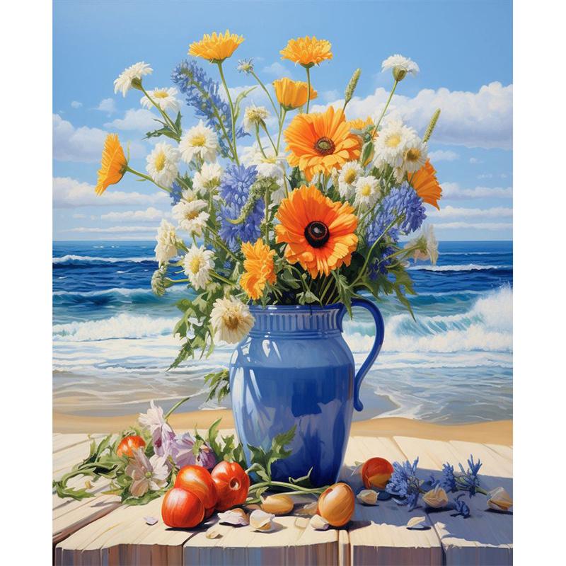 5D Полная круглая алмазная картина Цветок Роза DIY Вышивка Наборы Современные ромашки Изделия ручной работы для интерьера Домашний декор