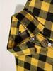 European Size Plaid Hooded Short-Sleeved Men's Cardigan Shirt with Double Pocket Flap
