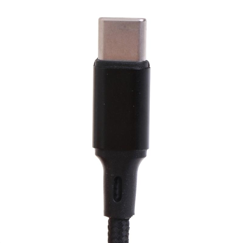 Nylon Braided Type-C to Type-C+Type-C Charger Cable Reliable Connectivity Faster Charger Cable Cord Safe and Stable