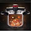 Clip-on Pressure Cooker Stainless Steel Cook And Serve Pot With Foldable handle,Suitable for Induction and Stove-top