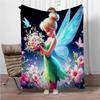 Дисней Мультфильм Фея Динь-Динь Фланелевое Одеяло Теплое Мягкое Плед Толстые Одеяла для Пикника для Кровати Покрывало Декор Дивана Детский Подарок для Мальчика Девочки