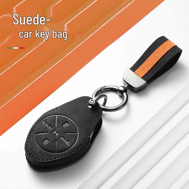 Compatible Key Cases for XPeng P7, P7i, G6, and G9; Premium Designs for G3, G3i, and P5 with Double-Sided Buckle and Women's Suede Options.
