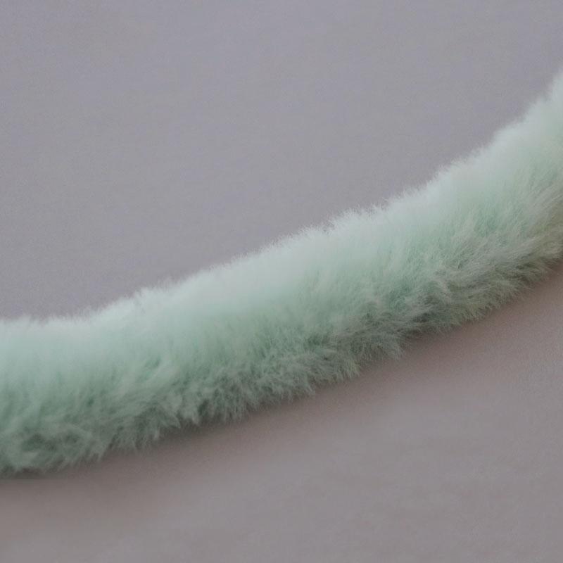 1 м 15 мм Плюшевая лента из искусственного кроличьего меха Пушистая отделка DIY Кукла Скрученная проволока Палочка Домашний декор Шитье Аксессуары для костюма